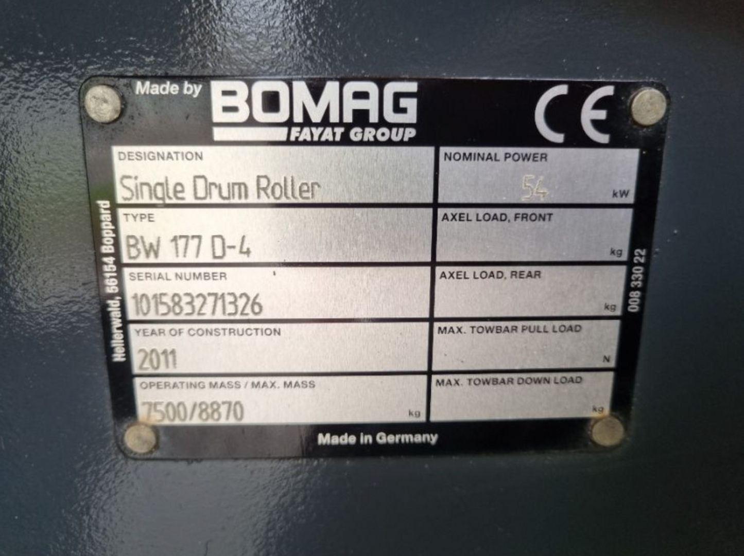 Bomag BW177D
